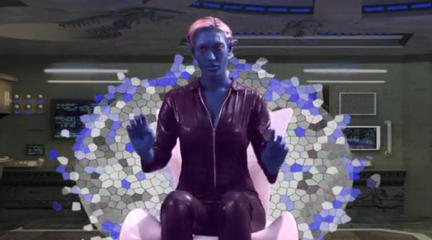 "Avatarens" pixliga stol är ganska bisarr