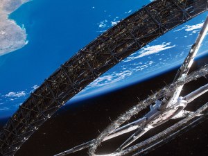 En Standford Torus är en ringformad rymdstation